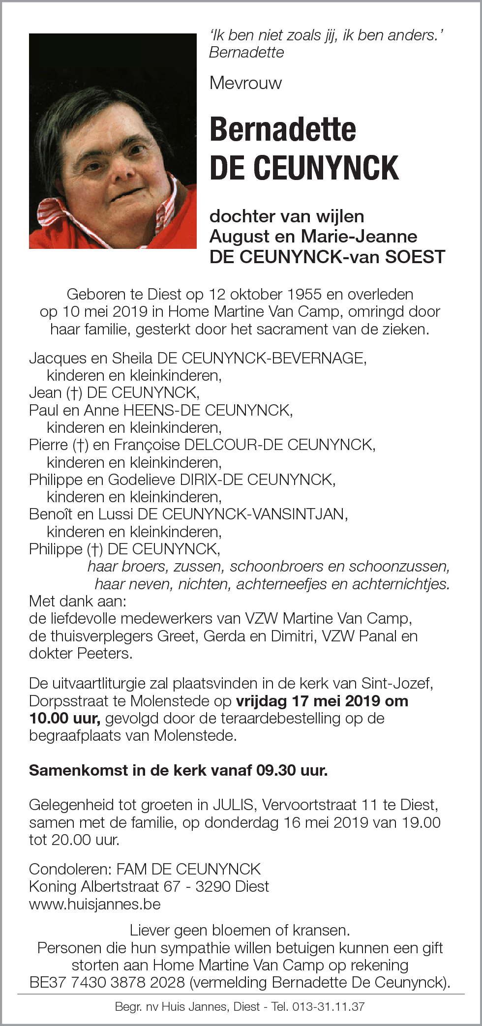 Bernadette De Ceunynck