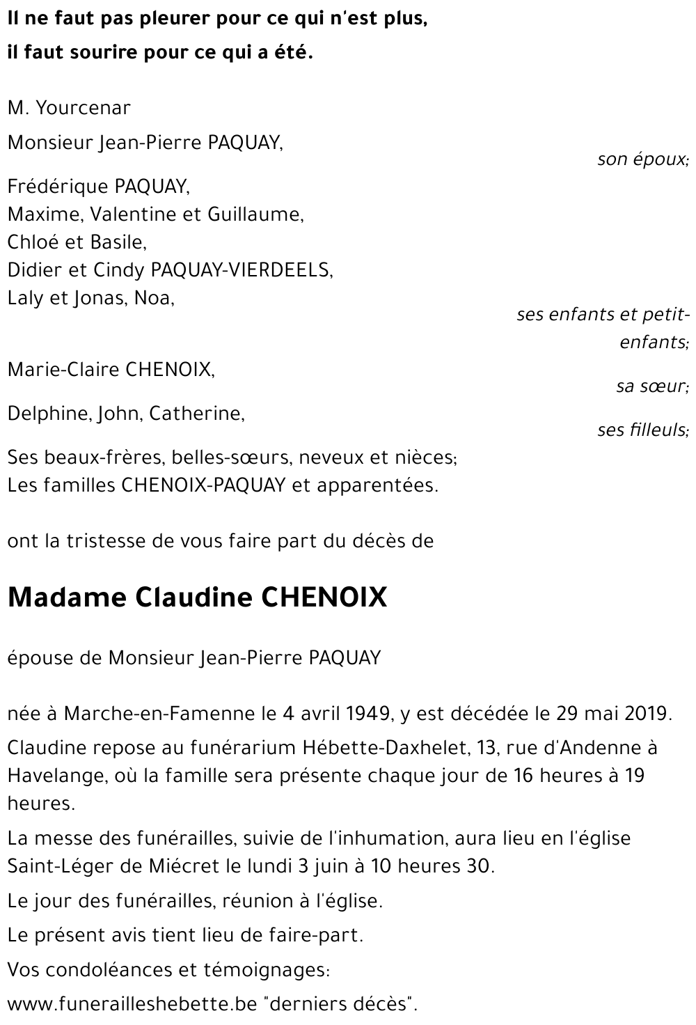 Claudine CHENOIX