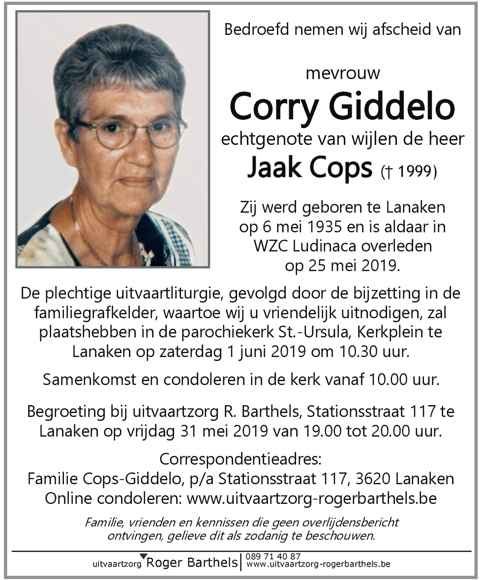 Corry Giddelo