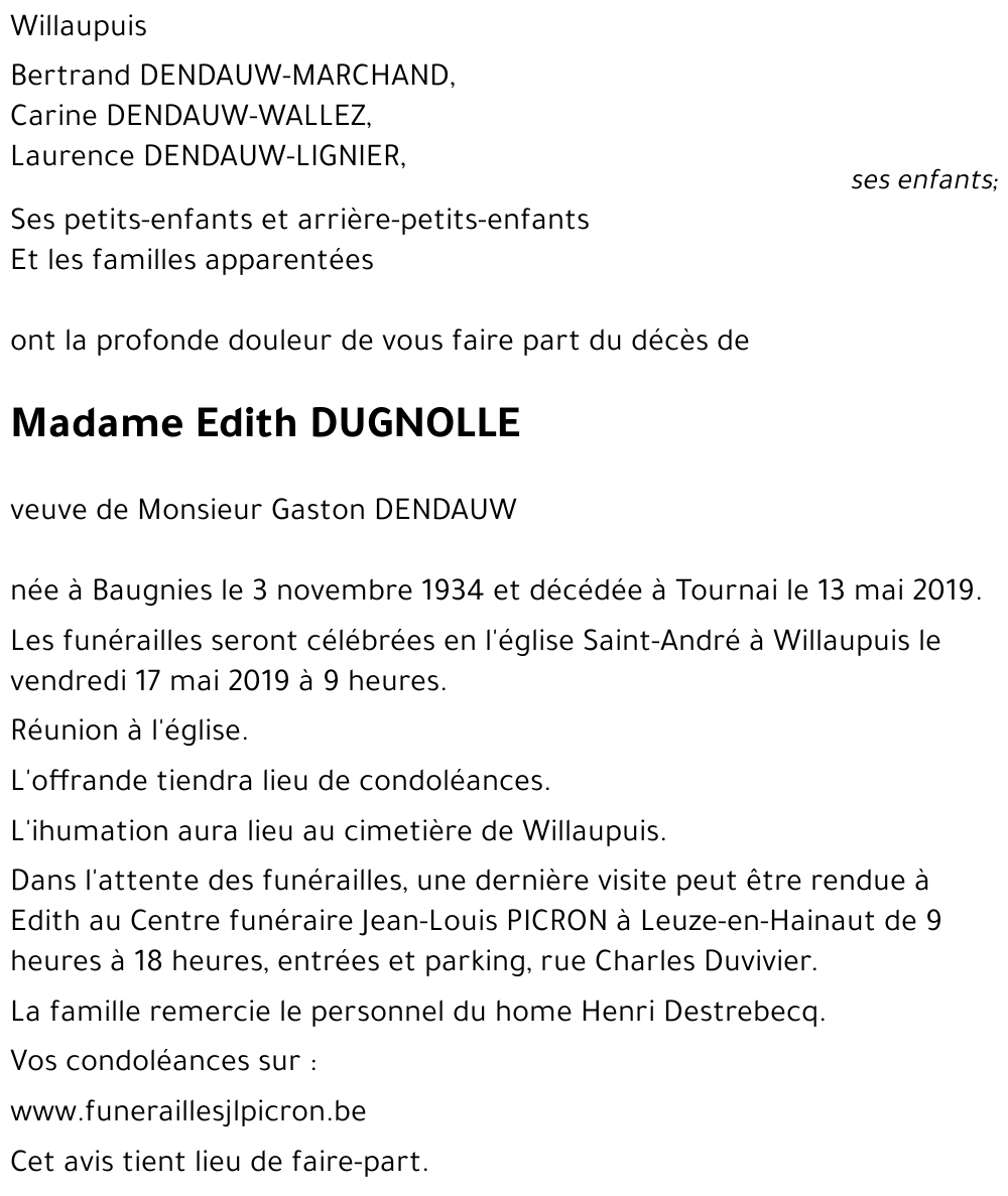 Edith DUGNOLLE