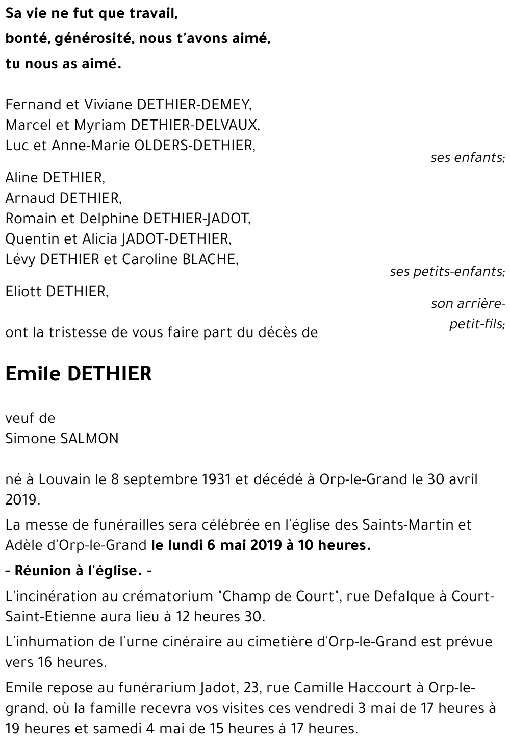 Emile DETHIER