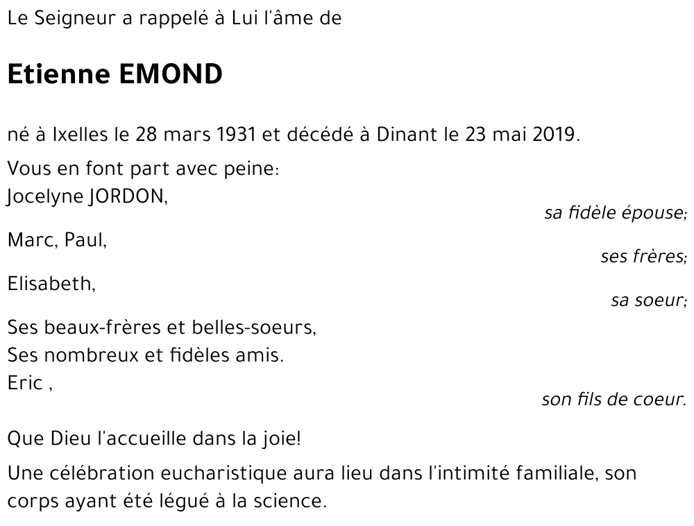 Etienne EMOND