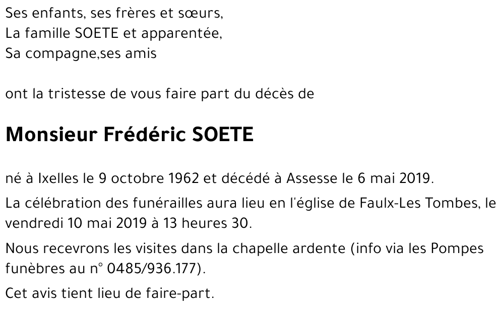 Frédéric SOETE