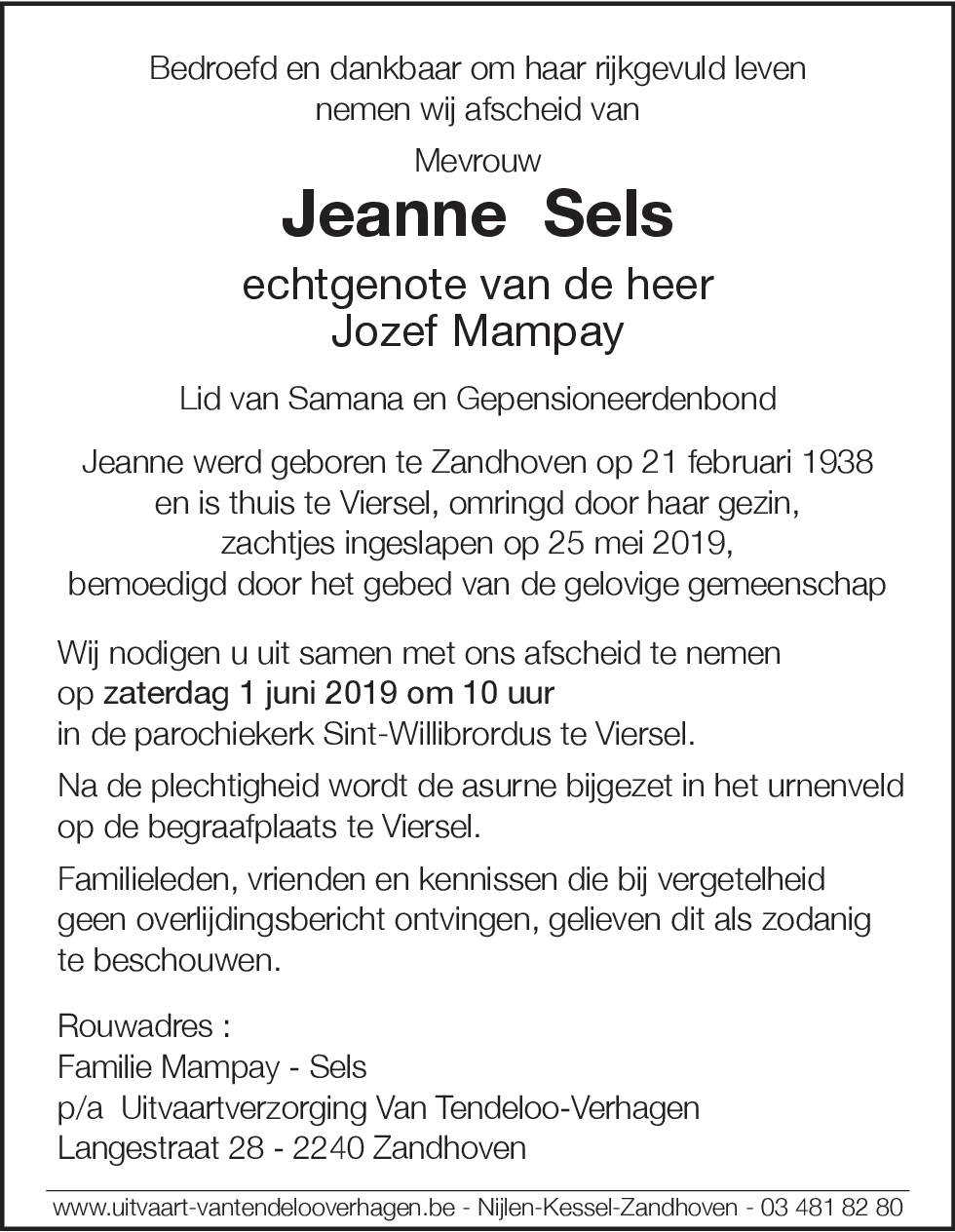 Jeanne Sels