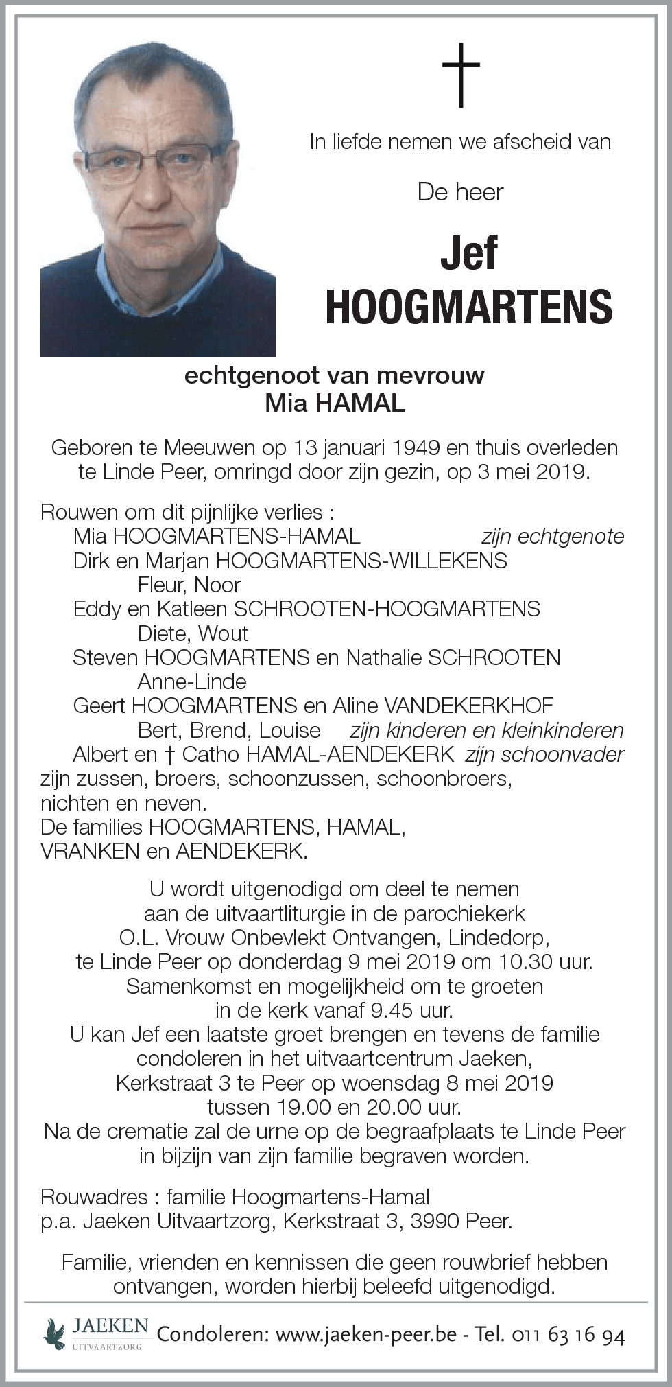 Jef HOOGMARTENS