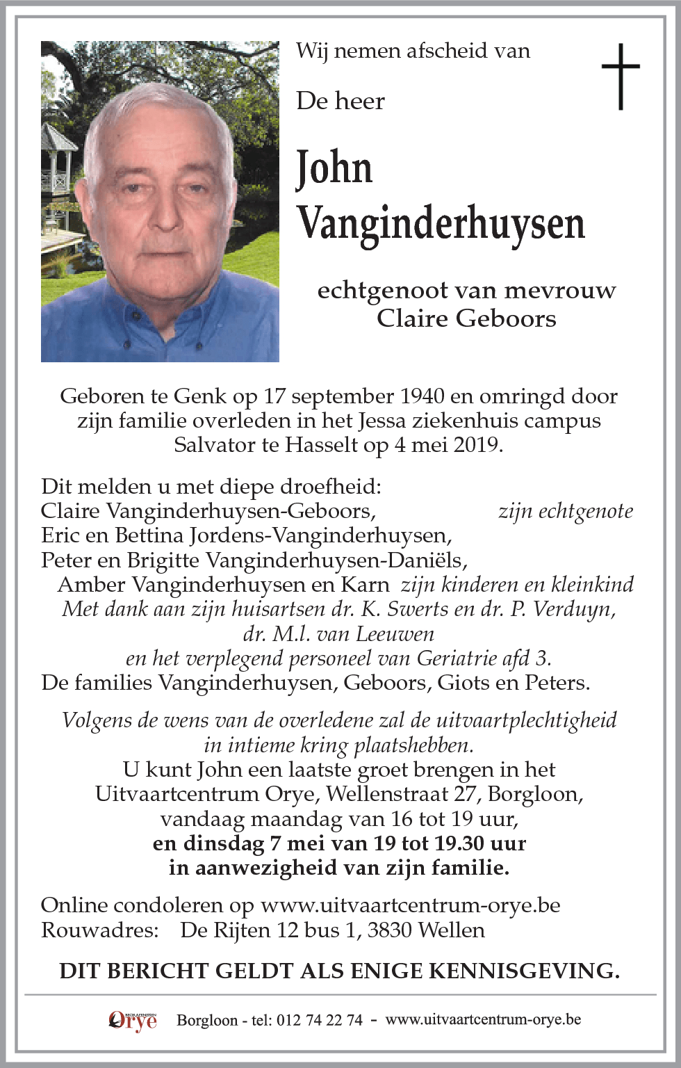 John Vanginderhuysen