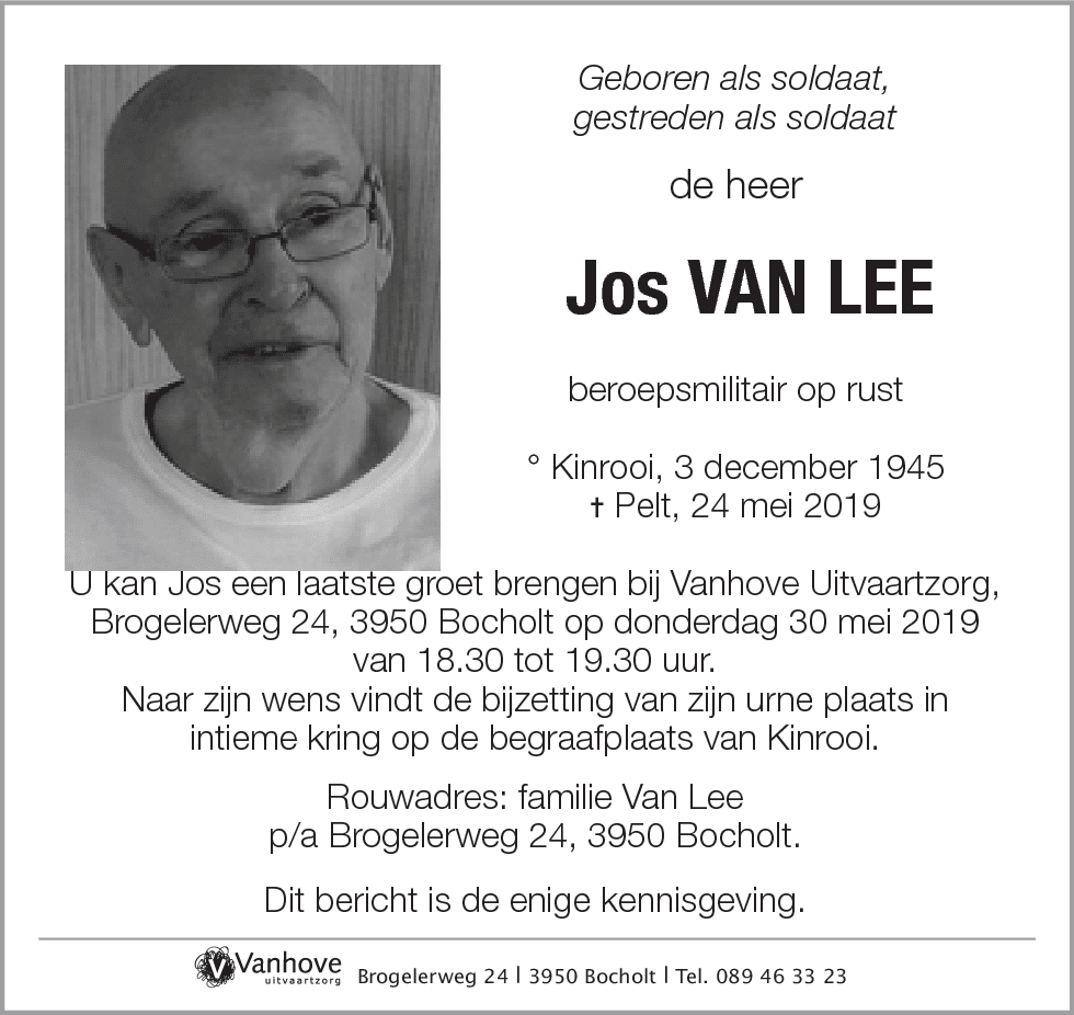 Jos Van Lee