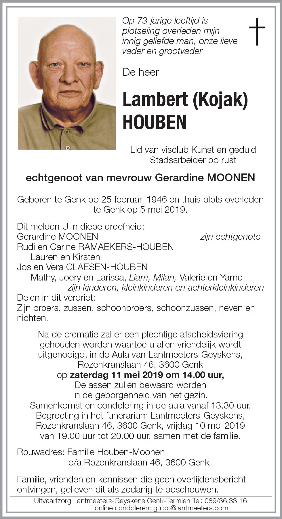 Lambert (Kojak) HOUBEN