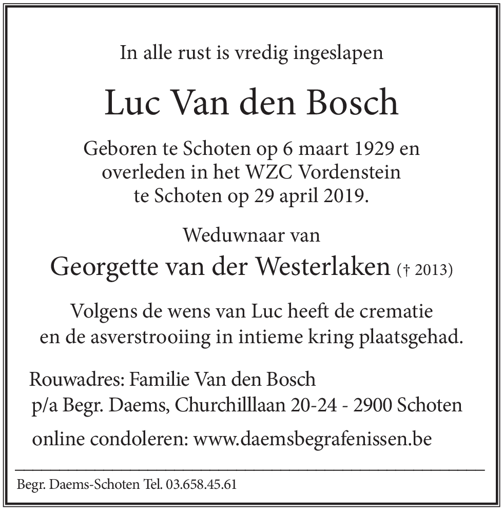 Luc Van den Bosch