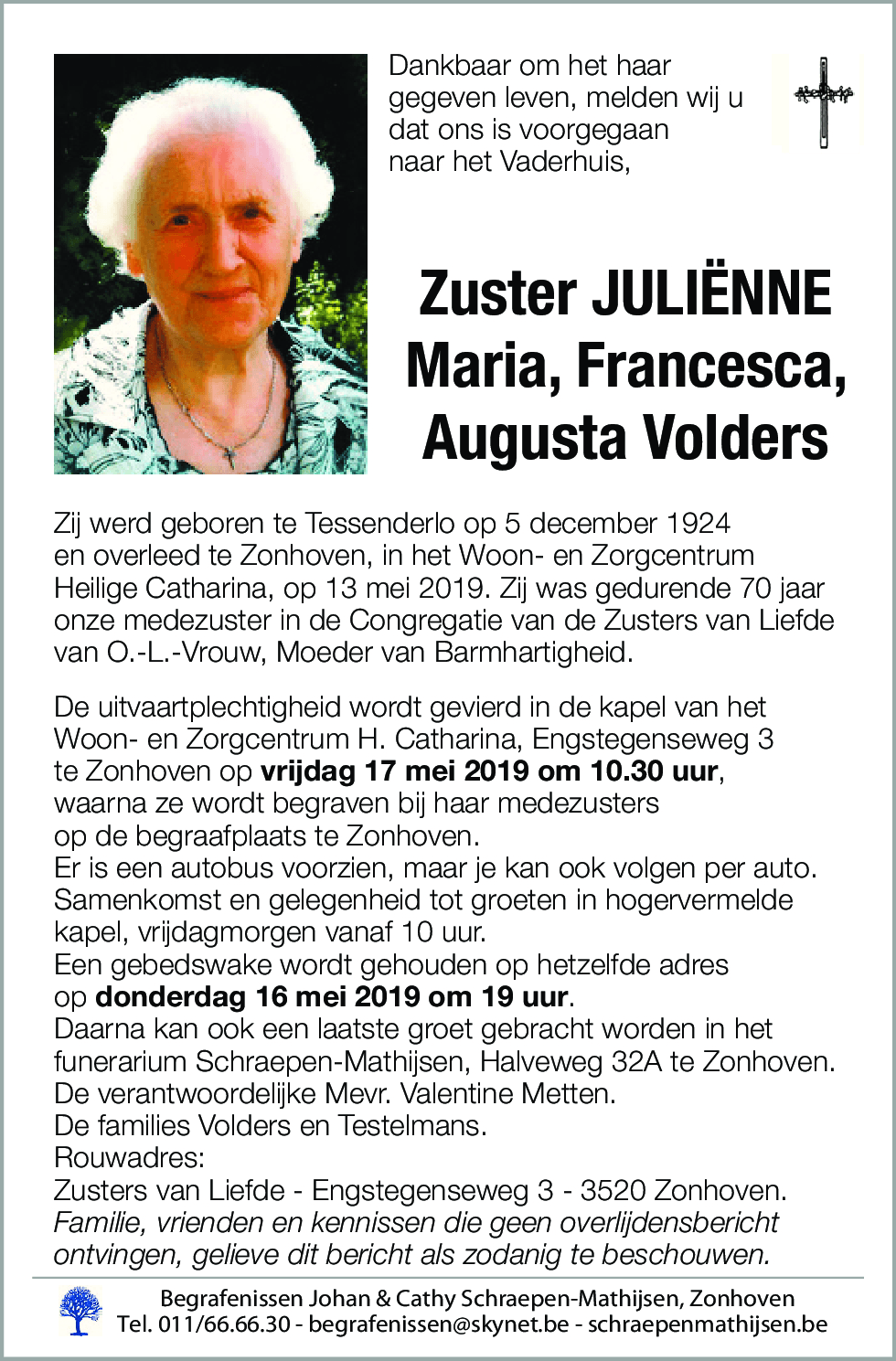 Maria, Francesca, Augusta Volders
