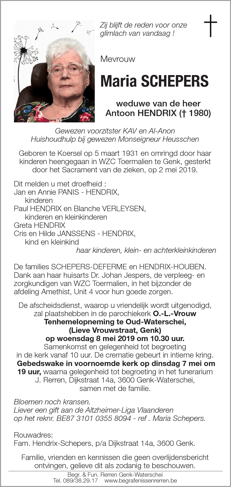 Maria SCHEPERS
