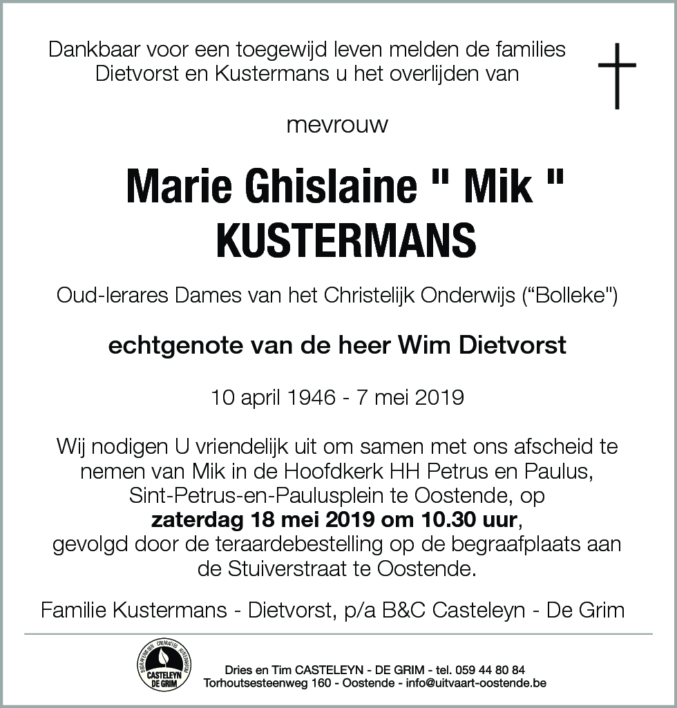 Marie Ghislaine Kustermans