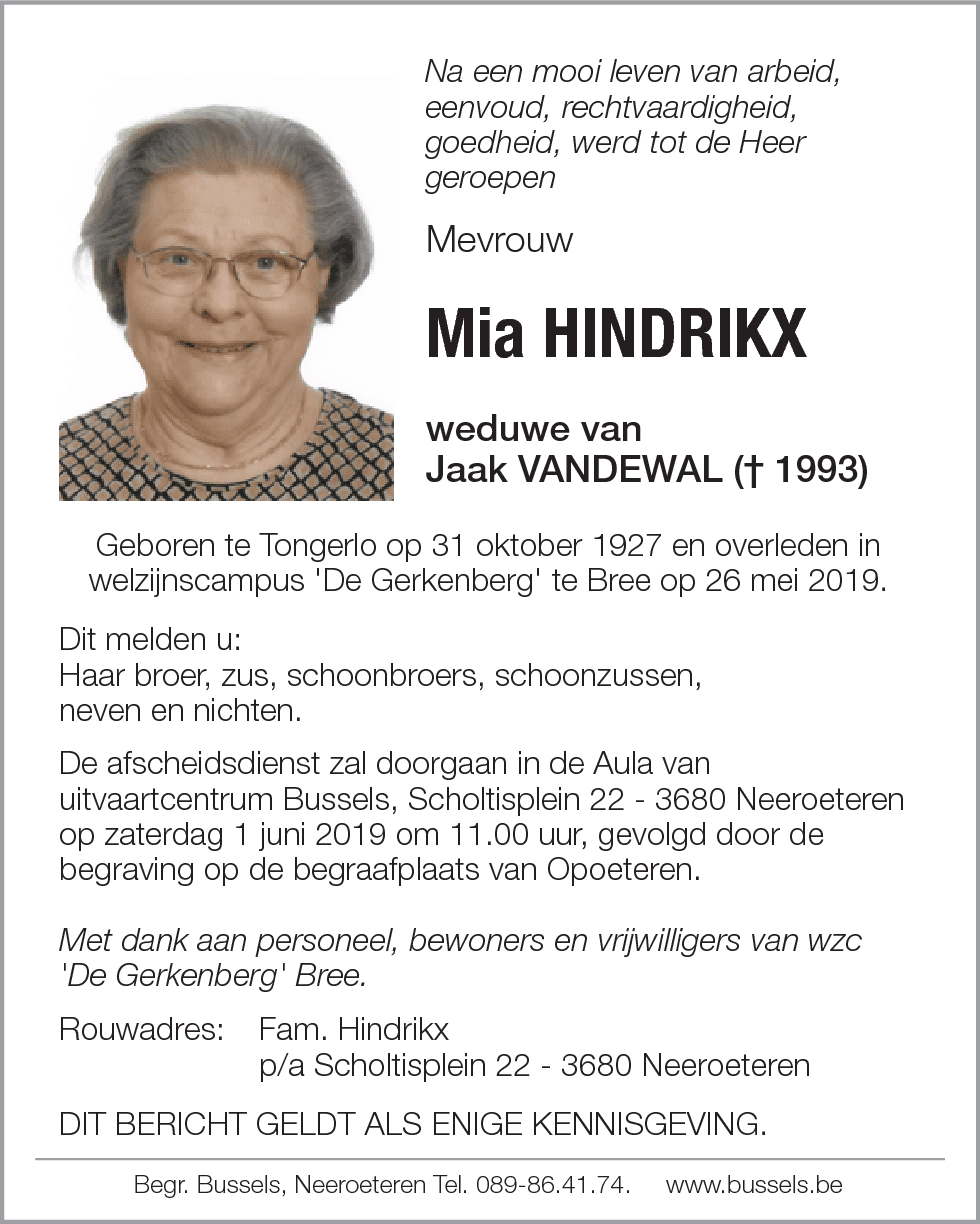 Mia HINDRIKX