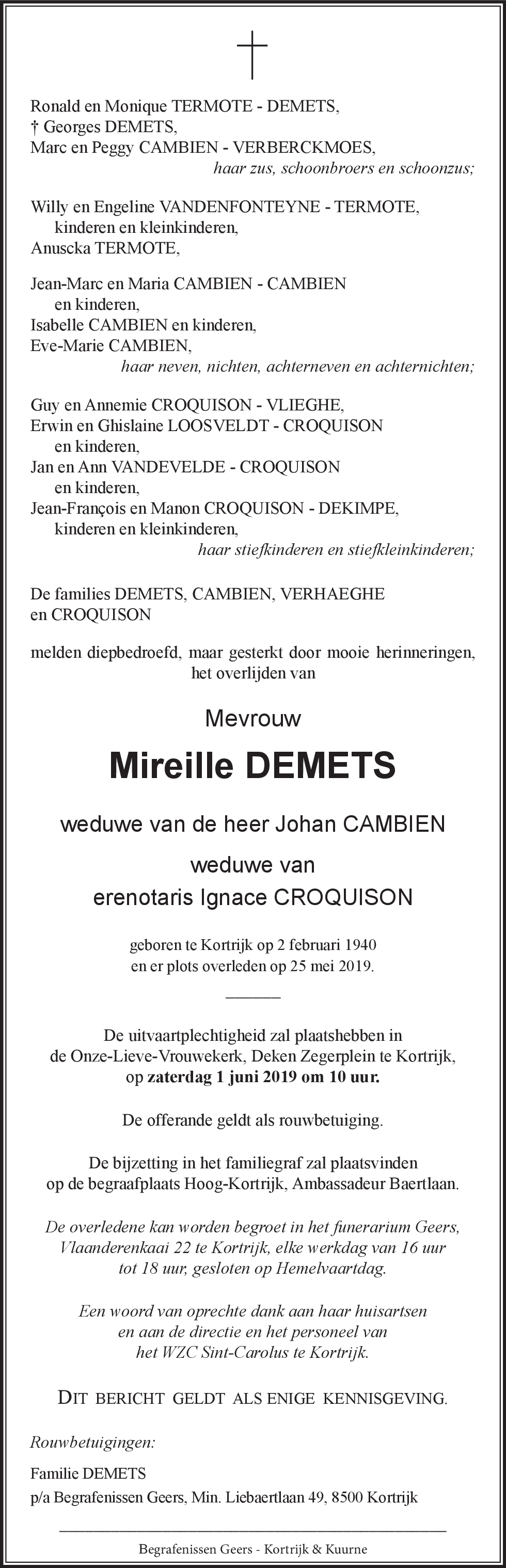 Mireille CROQUISON - DEMETS