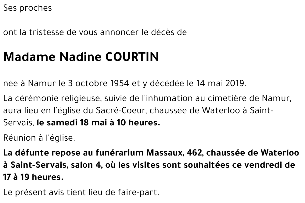 Nadine COURTIN