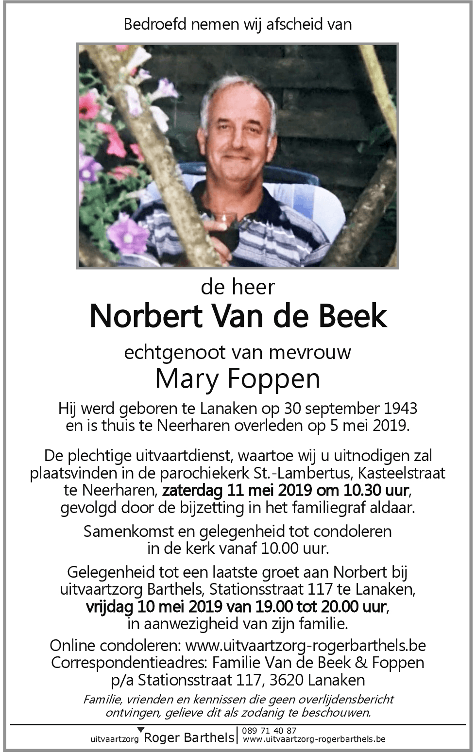 Norbert Van de Beek