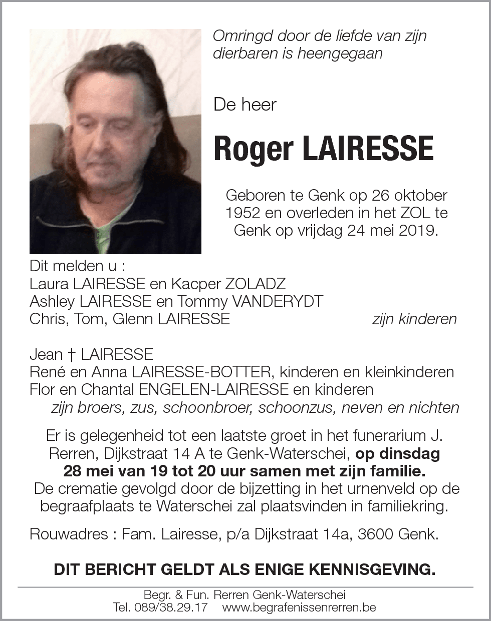 Roger LAIRESSE