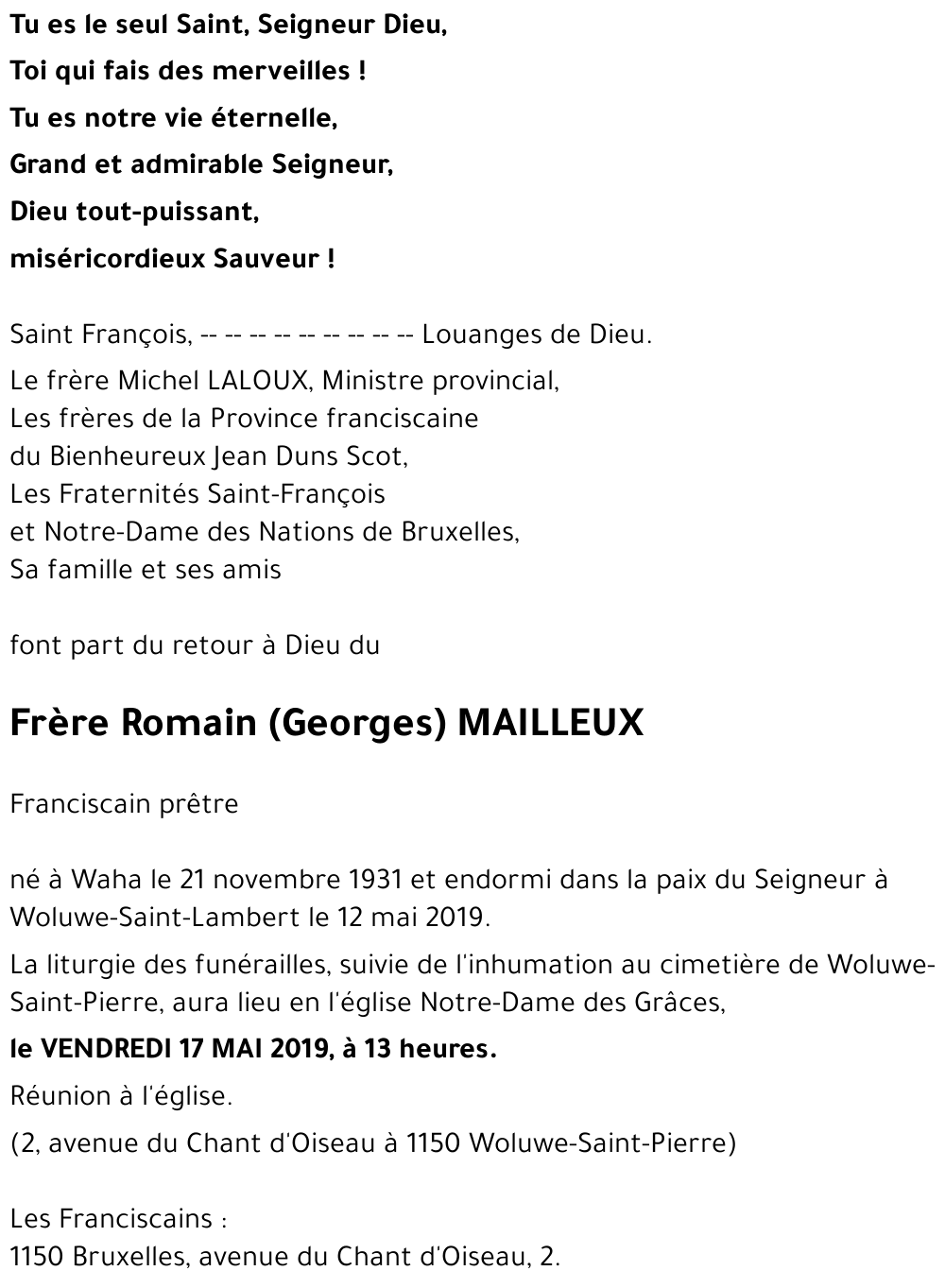 Romain (Georges) MAILLEUX