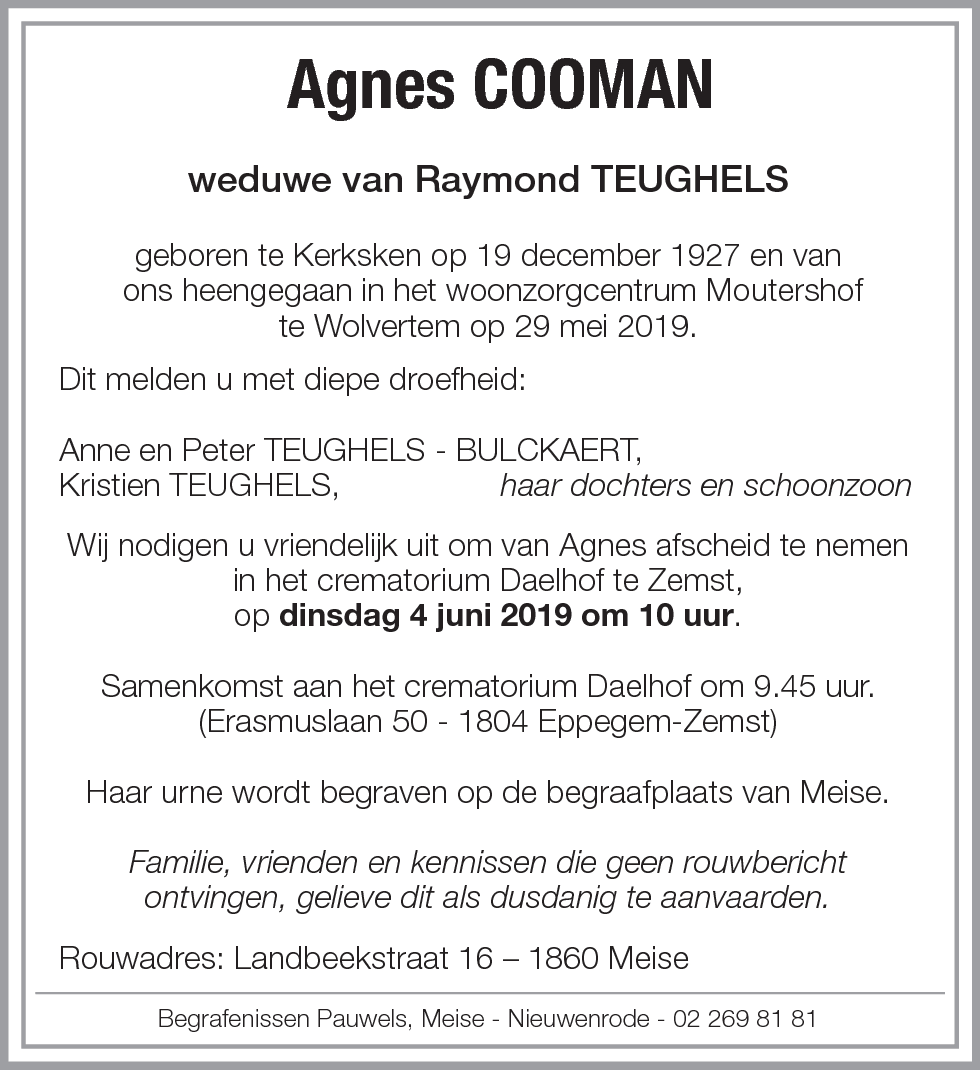 Agnes COOMAN