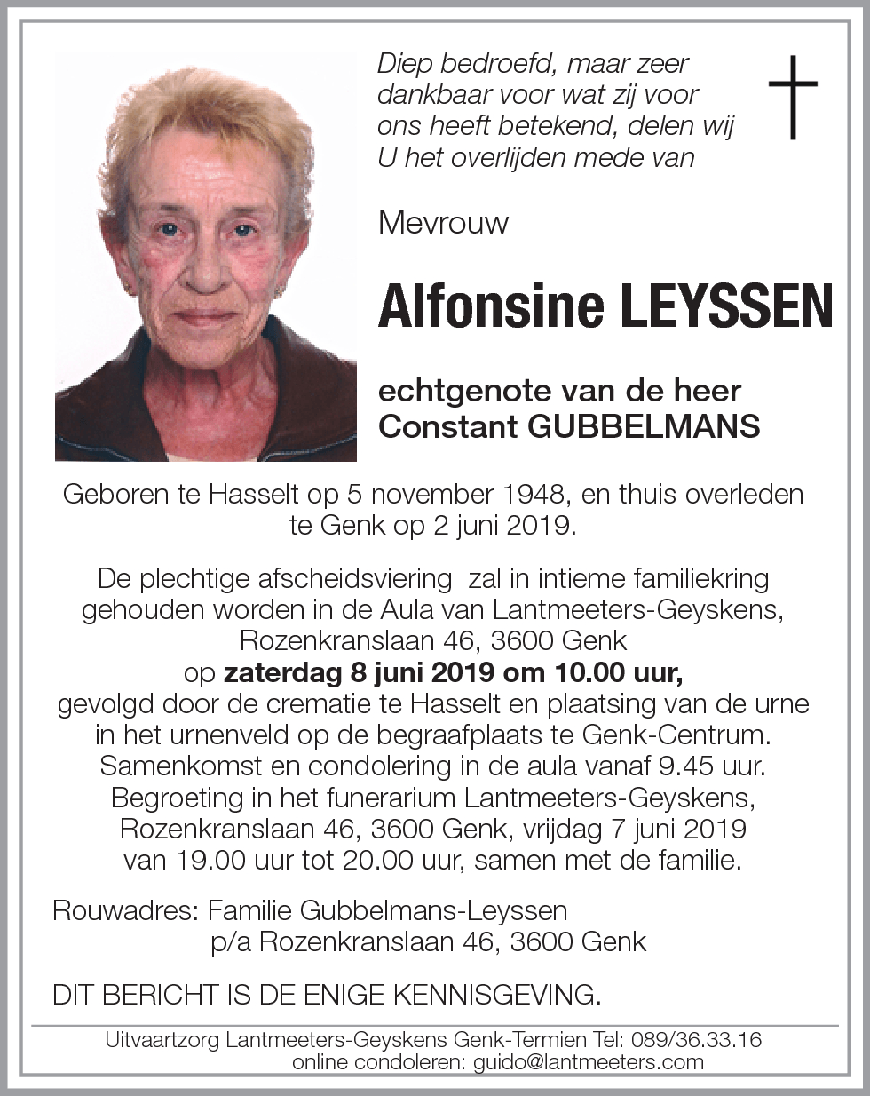 Alfonsine LEYSSEN