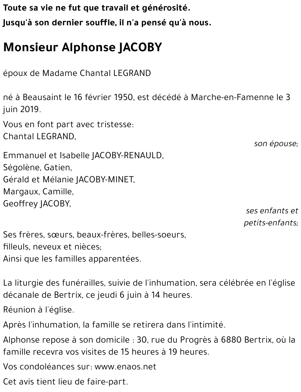 Alphonse JACOBY