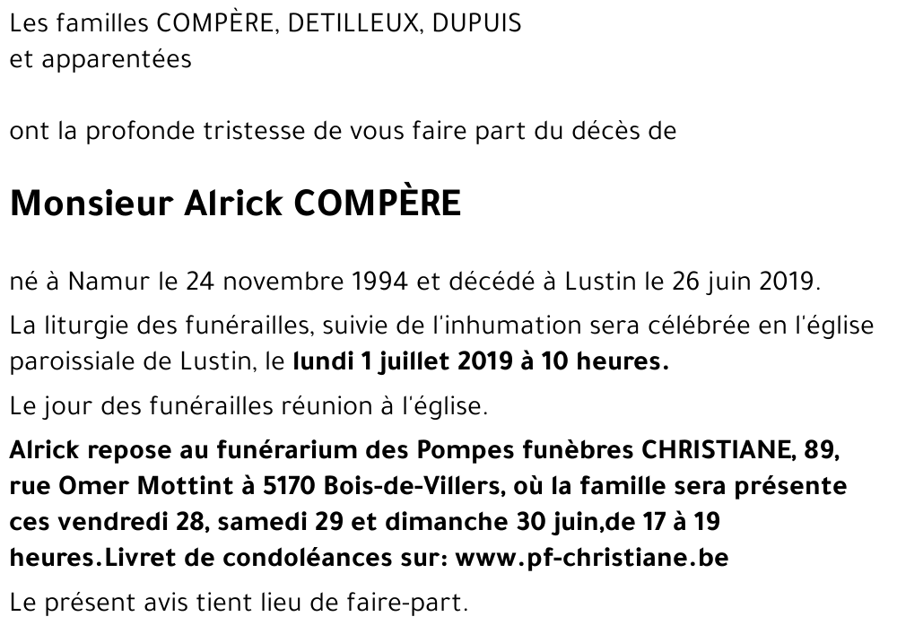 Alrick COMPÈRE