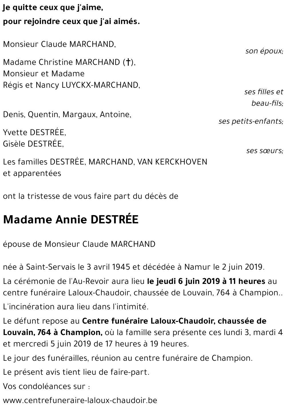 Annie DESTRÉE