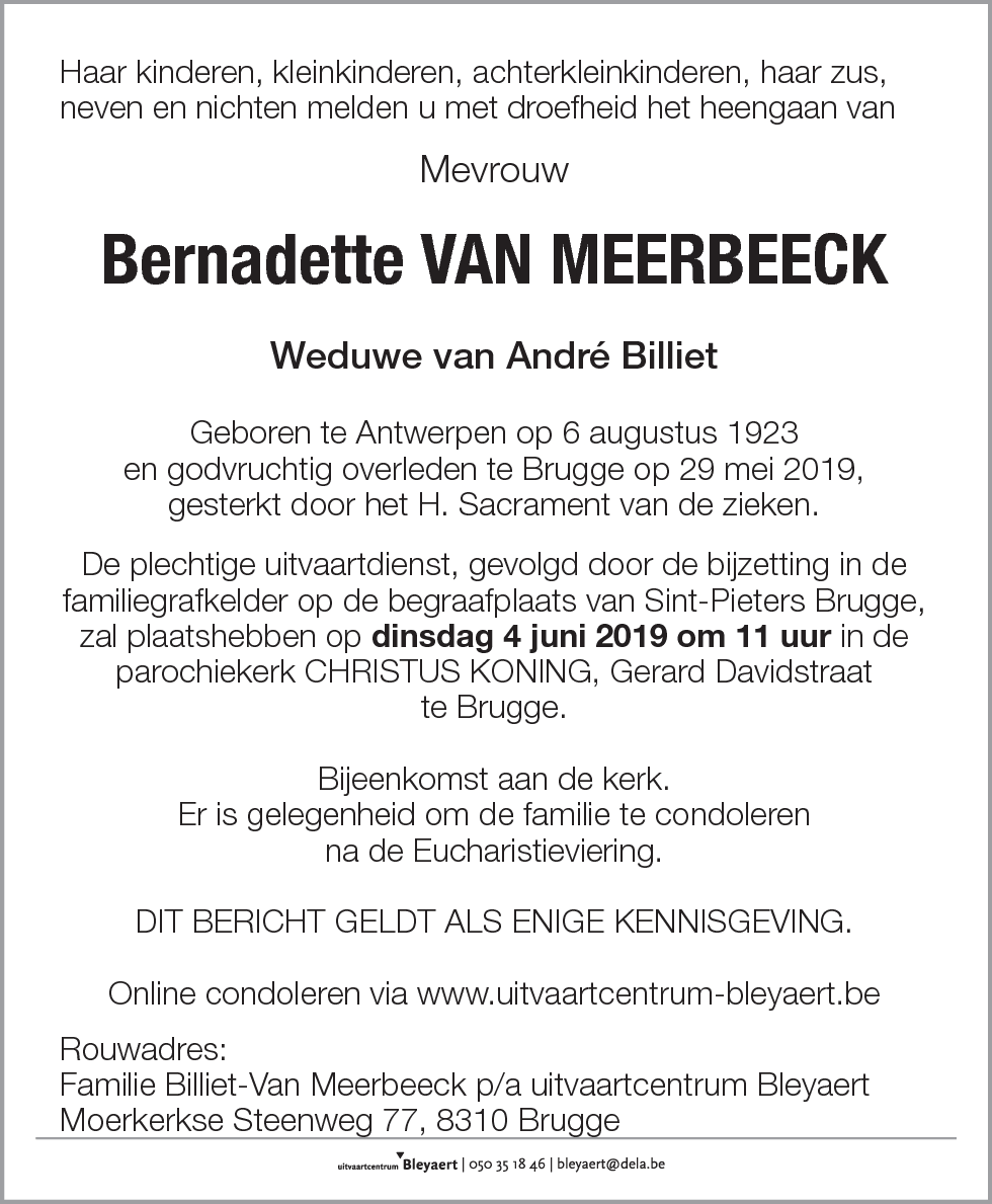 Bernadette Van Meerbeeck