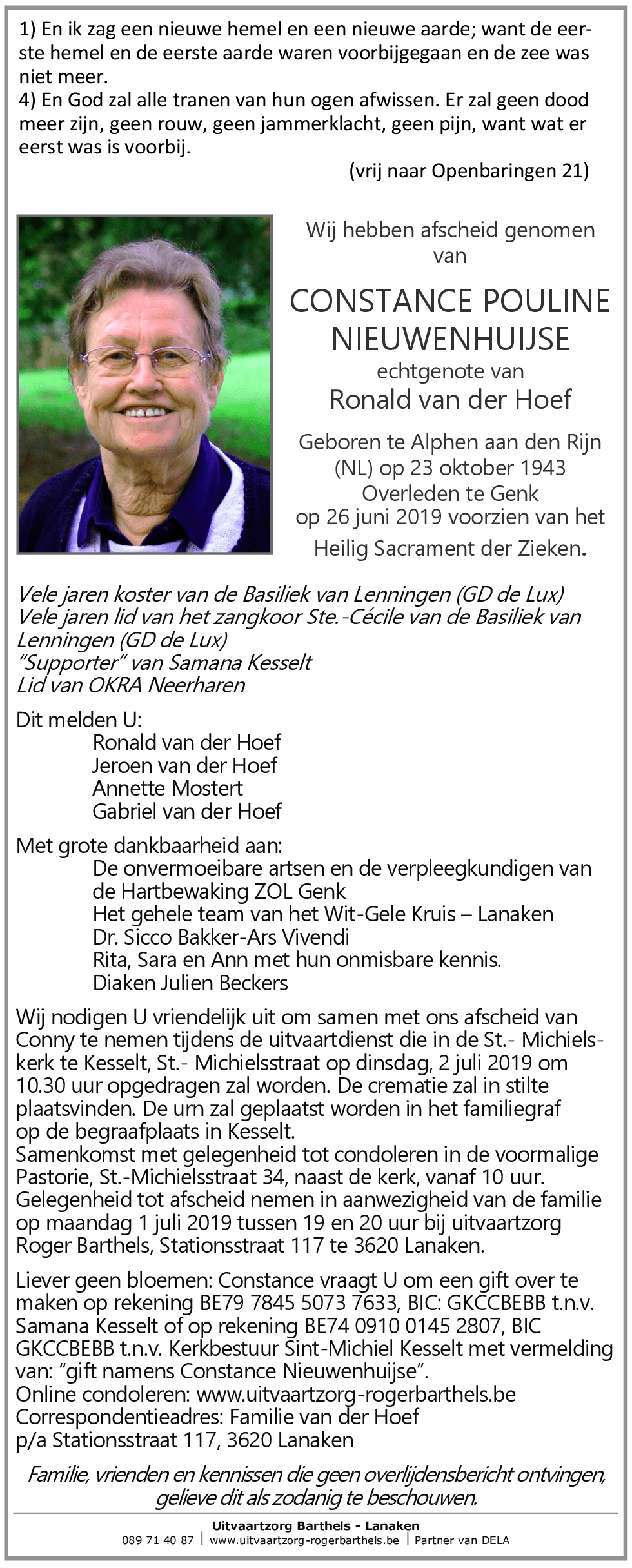 Constance Pouline Nieuwenhuiijse