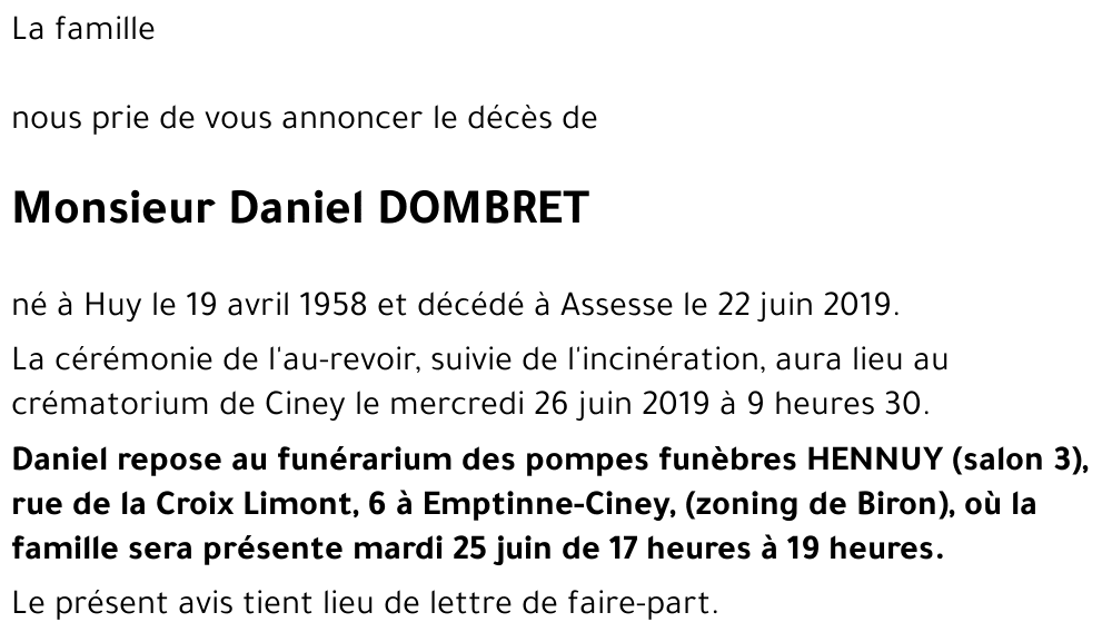 Daniel DOMBRET