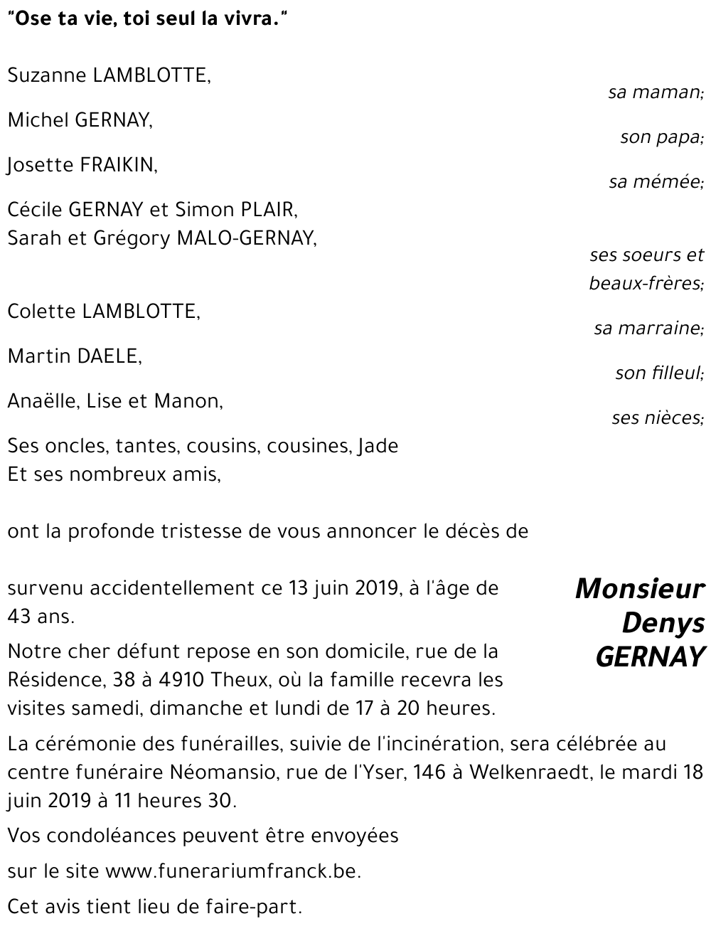 Denys GERNAY