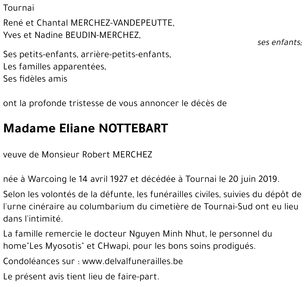 Eliane NOTTEBART