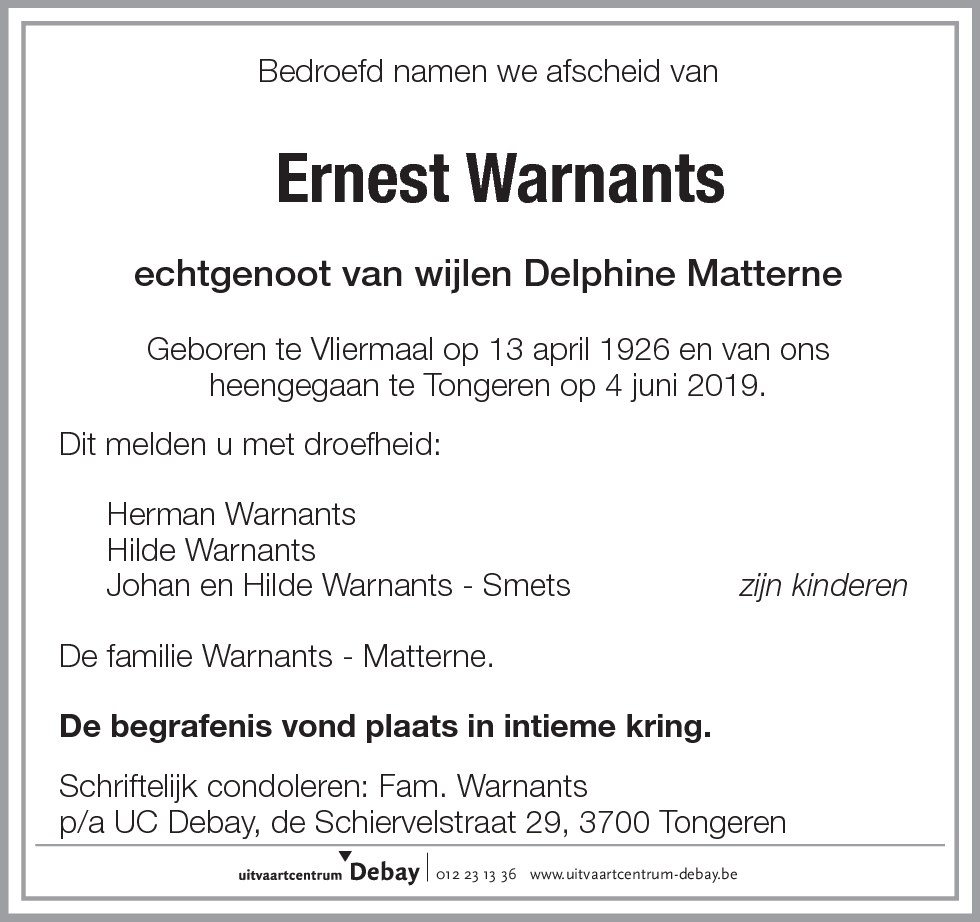 Ernest Warnants