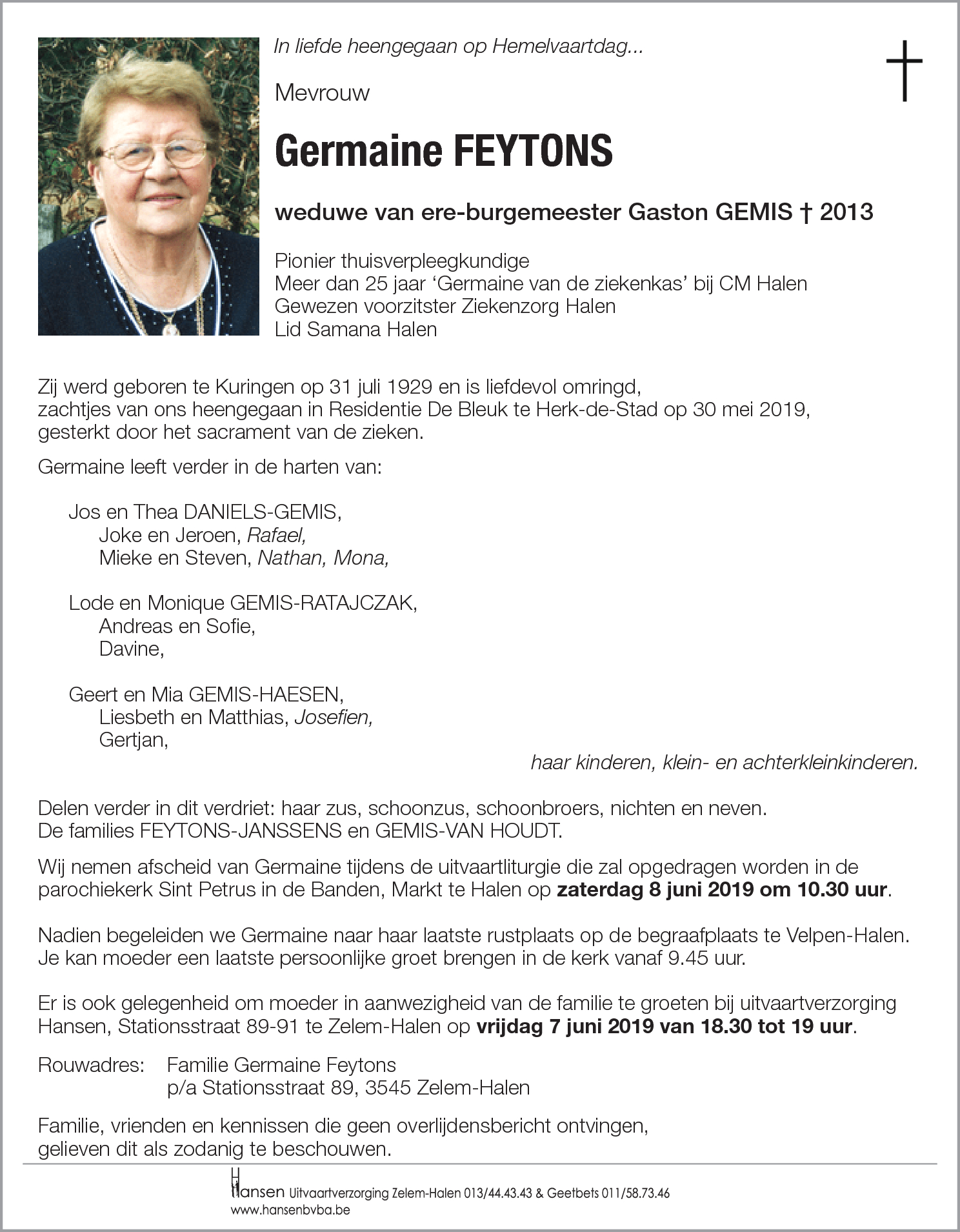 Germaine FEYTONS