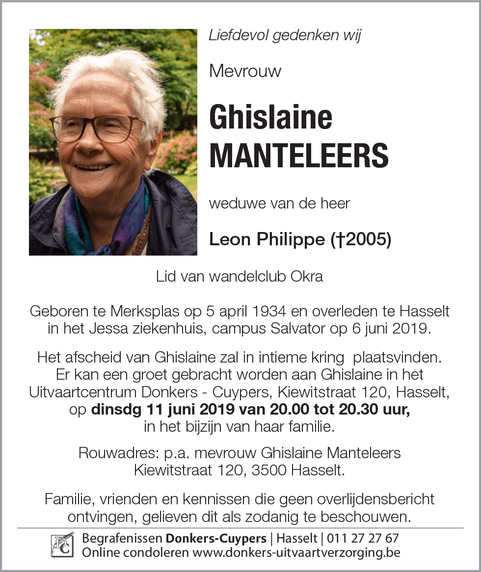 Ghislaine Manteleers