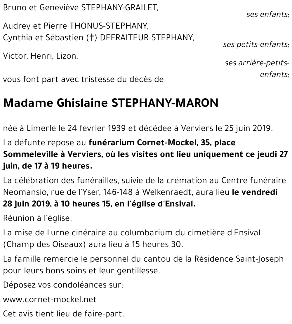 Ghislaine MARON