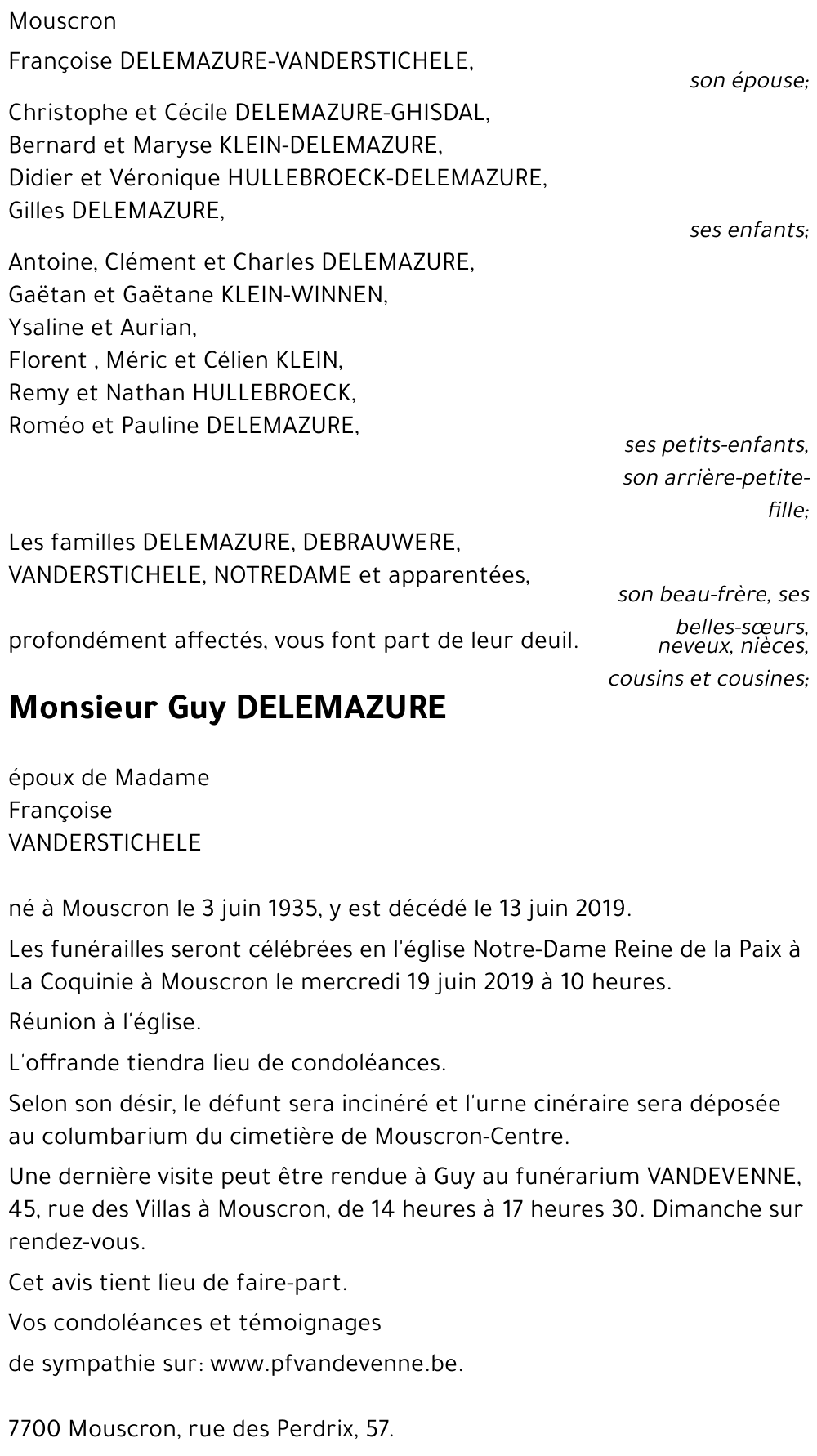 Guy DELEMAZURE