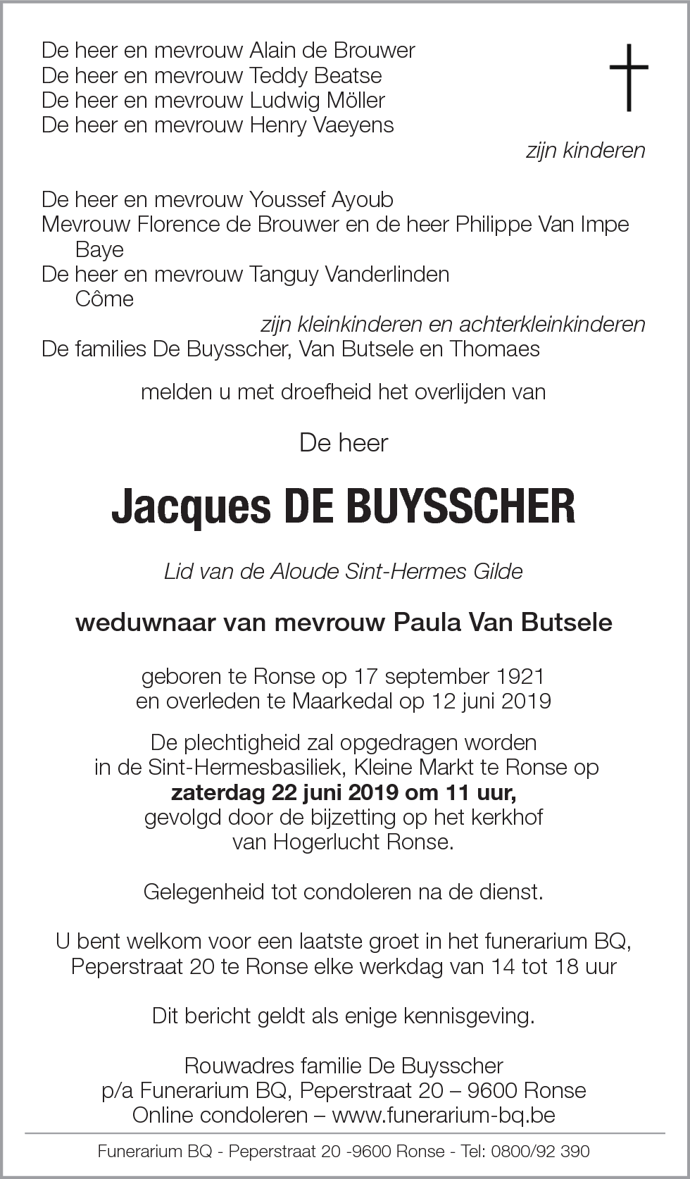 Jacques De Buysscher