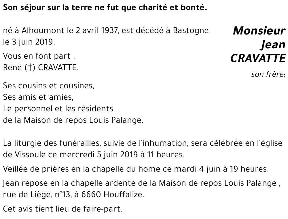 Jean CRAVATTE