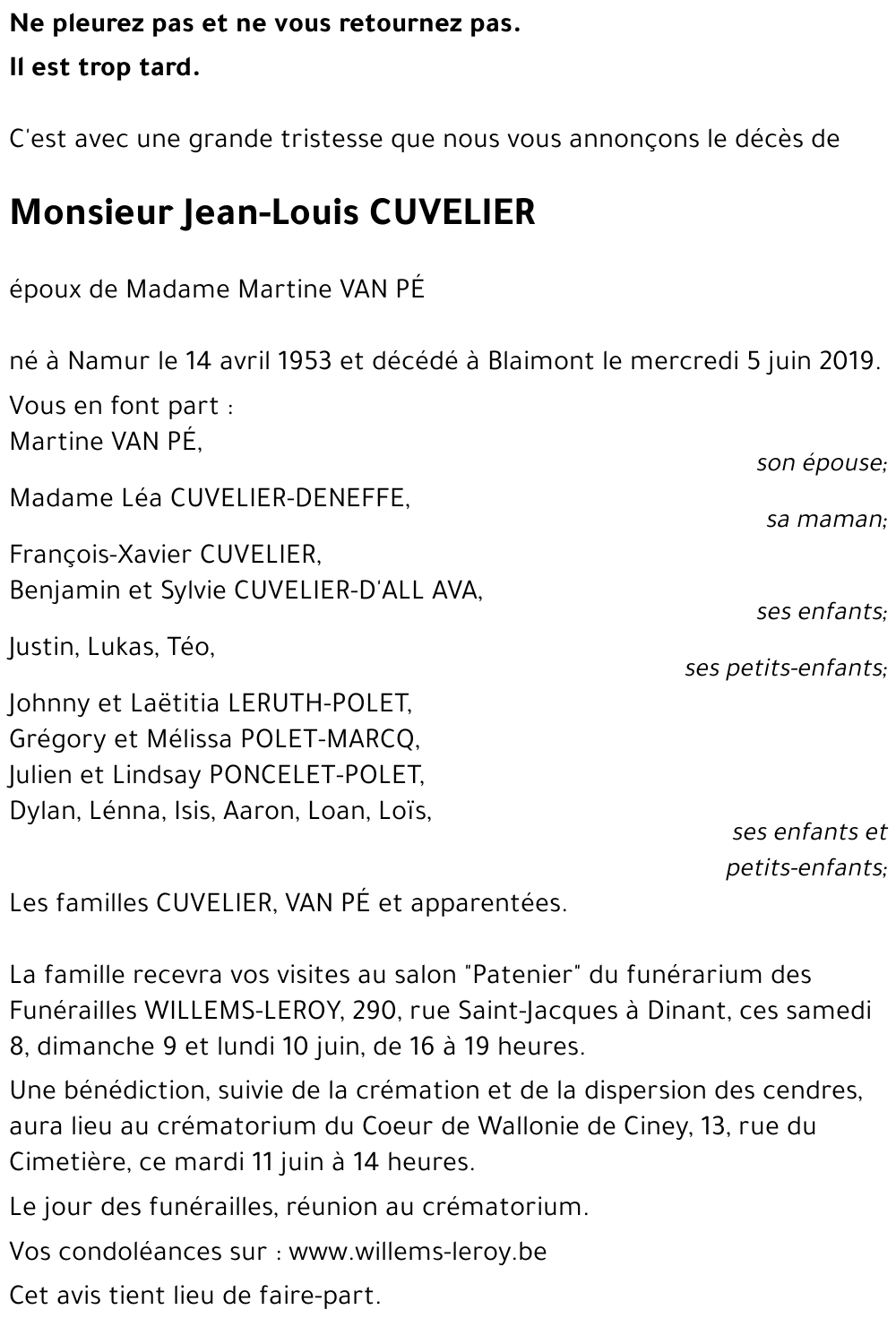Jean-Louis CUVELIER