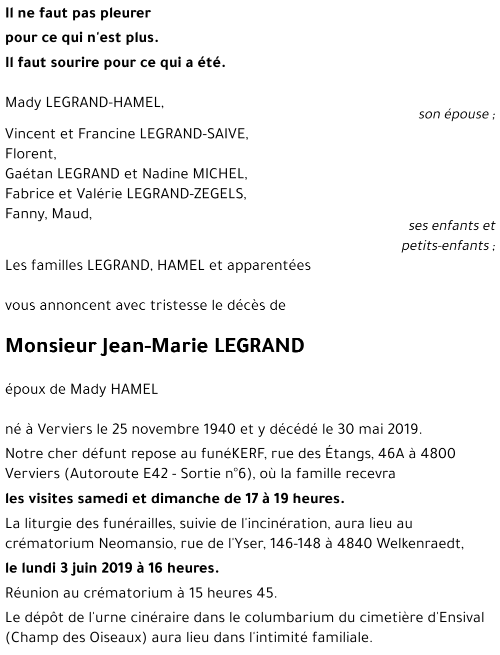 Jean-Marie LEGRAND
