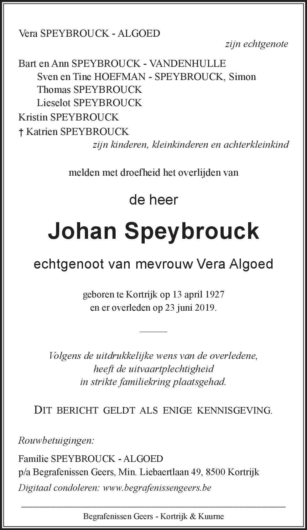 Johan SPEYBROUCK
