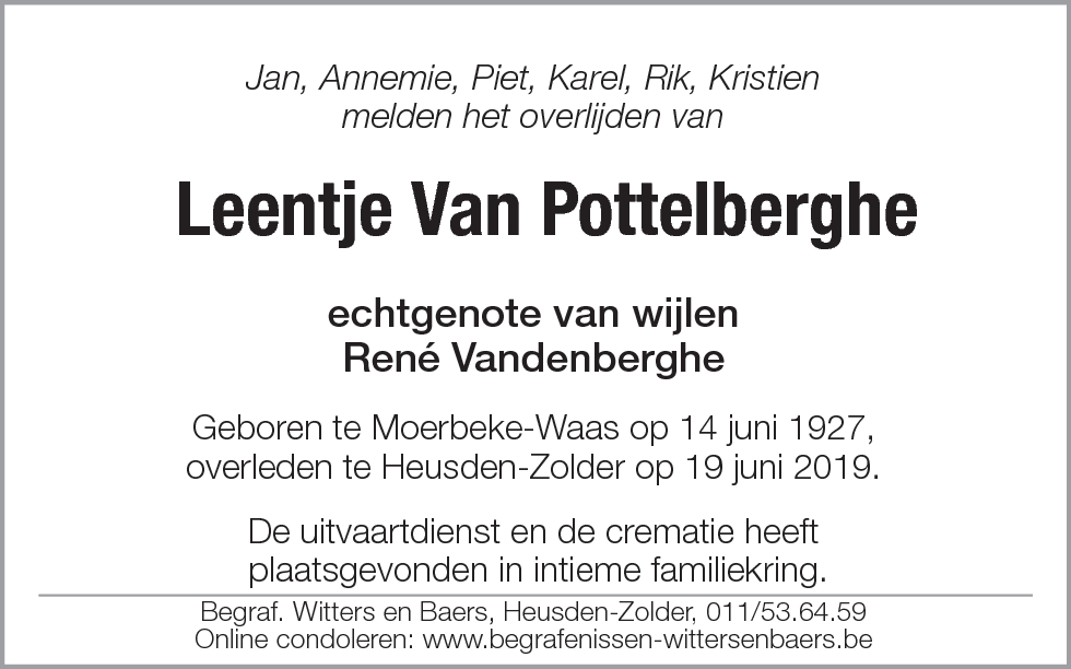 Leentje Van Pottelberghe
