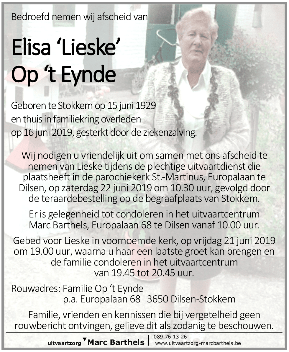 Lieske Op 't Eynde