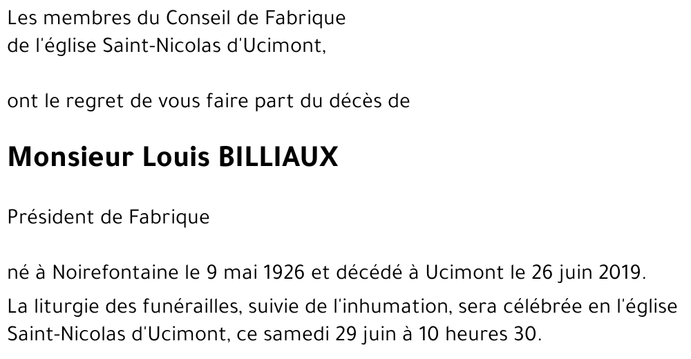 Louis BILLIAUX