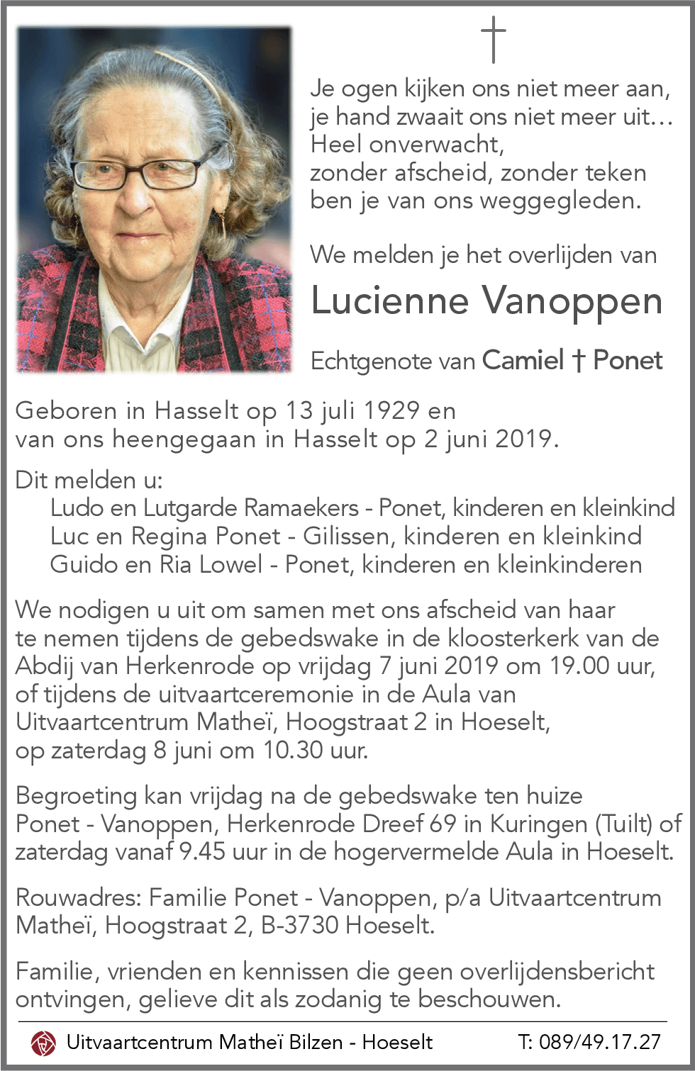 Lucienne VANOPPEN