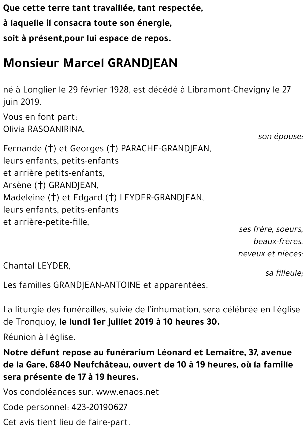 Marcel GRANDJEAN