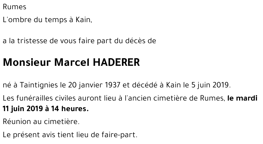 Marcel HADERER