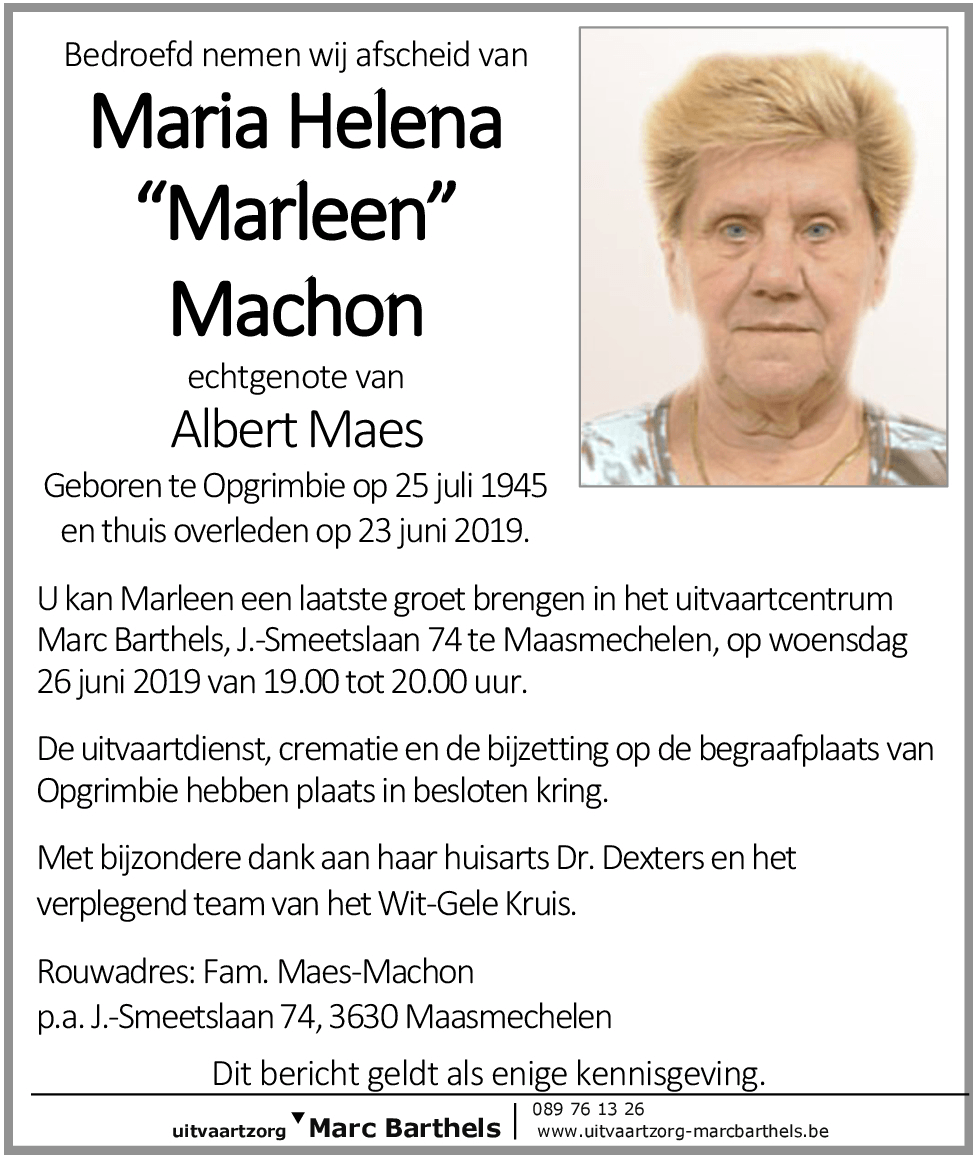 Maria Helena Machon