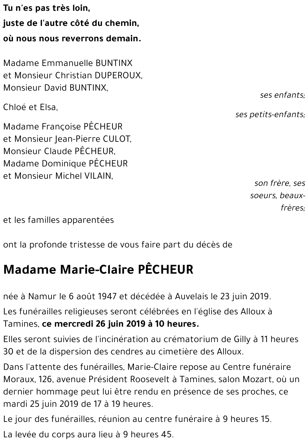 Marie-Claire PECHEUR